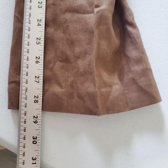 IC Collection Pants Womens Medium Linen Pull On Elastic Waist Made in USA 3474P - Picture 7 of 9